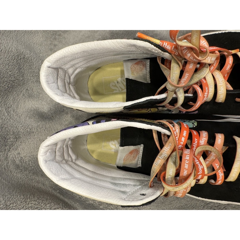 Vans Sk8-Hi Shoes Womens 11 Multicolor Together Collaboration‎ High Top Art - Picture 14 of 16